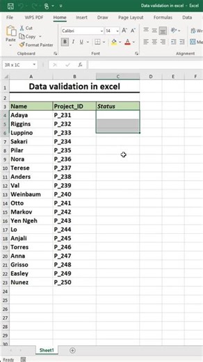 🤯 Data Validation in Excel🔥🔥 #excel #fast #dataentry #datafetching