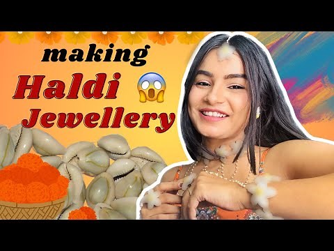 DIY Jewelry Set for Haldi😱 #crafteraditi #youtubepartner #shorts #diyjewelry ​⁠