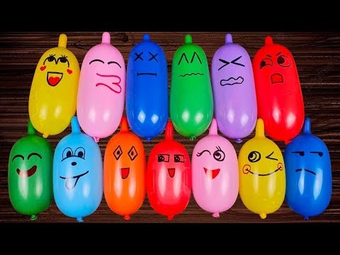 ASMR Balloons 🎈 Making Slime and Clay with Funny Balloons Coloring - Satisfying Slime