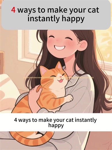 4 ways to make your cat instantly happy#cats #cute #catbehavior #catfacts #kittenlife