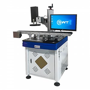 [Hot Item] Max Optics Fiber Metal/Plastic Laser Marker 50W Vision Localization Laser Marking Machine for Sale