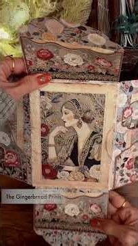 ASMR Victorian 3-Fold Folio – Full Assembly Tutorial 5 Cards + 5 Pockets | @thegingerbreadprints