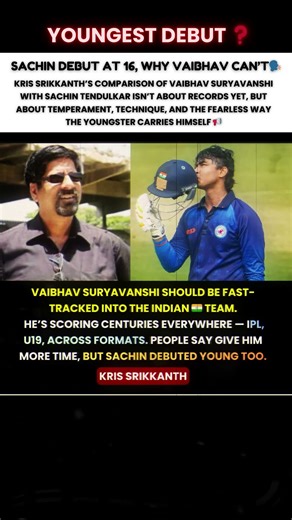 Sachin Debuted at 16, So Why Should Age Stop Vaibhav Suryavanshi? 🗣🔥