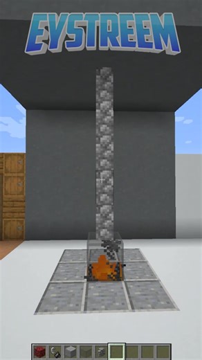 Glass Fire Pit Tutorial for Modern Minecraft Fireplace