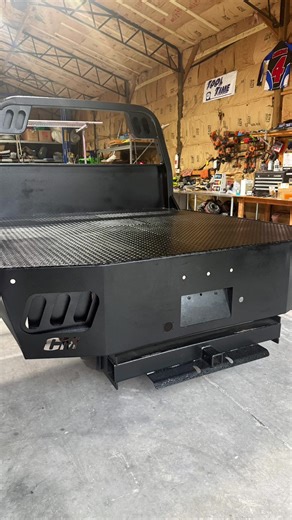 Today we’re laying down **@Columbia Coatings Black Peel** on this flatbed 😎 Texture, grip, and a mean black finish that hides abuse like a champ. 🔧 Steps: 1. Strip & clean the flatbed (no shortcuts here). 2. Sandblast for that perfect profile. 3. Blow it off – no dust, no drama. 4. Spray on **Black Peel** nice and even. 5. Into the oven she goes… and we wait for that ✨magic✨ cure. 🎯 Result: A rugged, textured black finish that’s built to work, not just look pretty. Tag a friend who needs thei