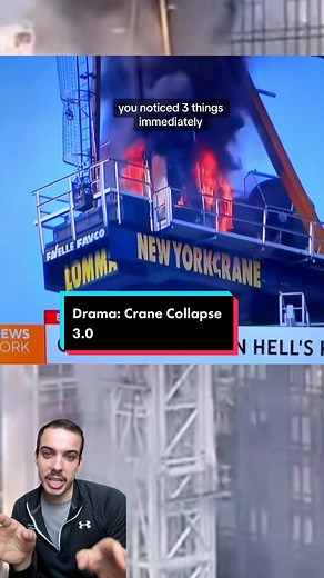 Cranes are, indeed, dangerous things when handled improperly 🙄 #nyc #crane #collapse #civilengineering #engineering #construction #austrailia #fire #fyp #news #science #history #crime