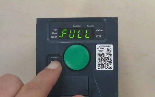 ATV320变频器端子启动面板调速的设置？