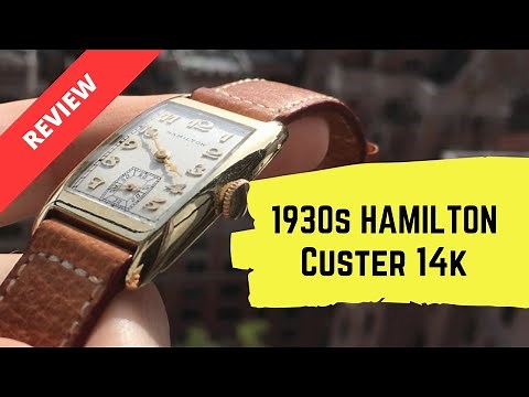 Review: vintage Hamilton Custer 14k gold watch from 1930s. And why American pre-war watches are cool