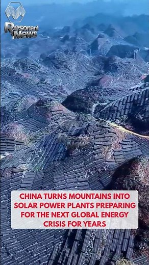 🔴China Turns Mountains Into Solar Power Plants : (Guizhou blankets mountain ridges)