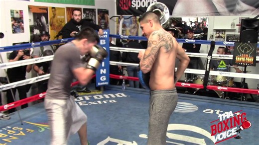 Leo Santa Cruz vs Kiko Martinez target practice