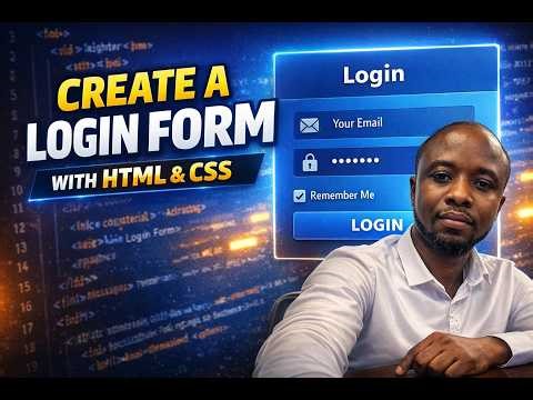 How to Create a Login Form Using HTML & CSS (Step-by-Step) | Beginner Tutorial