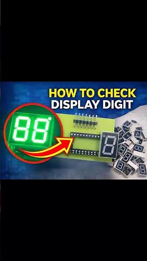 How To Check Display Digit 🔧 | 7 Segment Display Test #india #shortsfeed #youtubeshorts