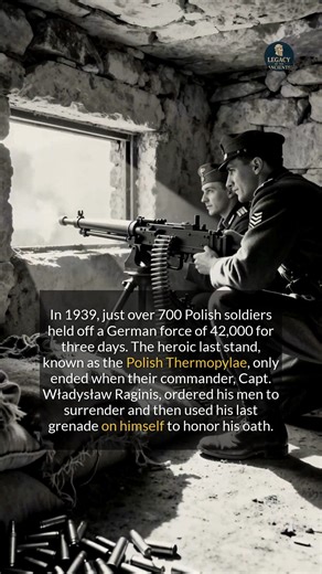 99K views · 1.2K reactions | In 1939 just 720 Polish soldiers held off 42000 Germans for three days in a legendary last stand #history #historyfacts #WW2 | Legacy of the Ancients | Facebook