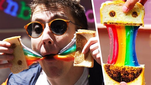 We tried Melbourne’s viral rainbow cheese toastie | JOLLY food adventure