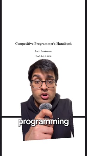 Siddhant Dubey | Quick interview prep yap. “The competitive programmer’s handbook” is the name of the pdf and you can practice on cses. #coding #programming... | Instagram