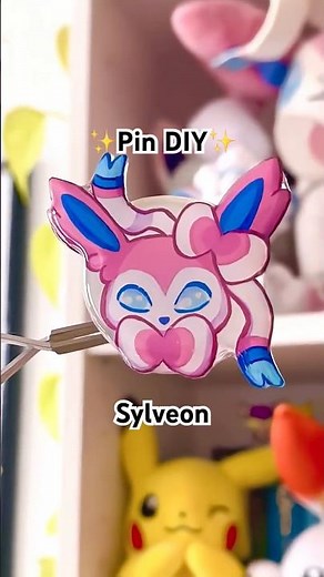 Full Handmade Pins process!🩷 #sylveon #pokemonart #tutorials #smallbusiness #diycrafts #pokemon