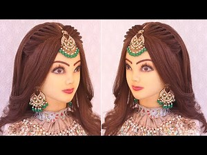 Curly bridal hairstyles l Trending open hairstyles l Wedding hairstyles l Elegant party look