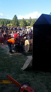 A look at one of the fastest multi-cylinder hot saw times by the Buckley Boys. The fastest time came from the local boys, however. Come see them all go for the championship today! -Kiki #9AnnualHighCountryLogShow #Loggers #Chainsaw #Roslyn #LogShow #BeerGarden | High Country Log Show