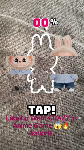 Labubu Went CRAZY in Anime Game 😱🔥 #shorts