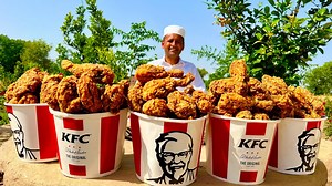 484K views · 27K reactions | KFC | KFC Fried Chicken | 20 KG Fried Chicken | Mubashir Saddique | Village Food Secrets | Village Food Secrets | Facebook