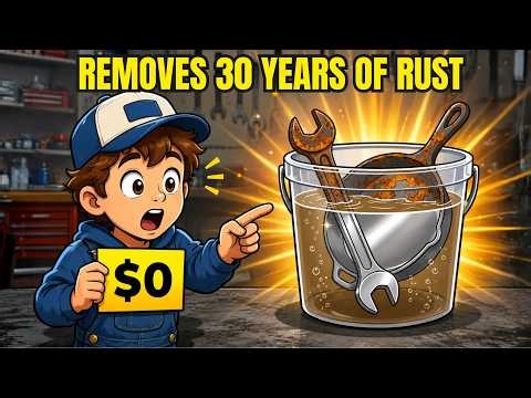 THE SIMPLE $0 RUST REMOVAL METHOD THAT PROTECTS METAL BETTER THAN EXPENSIVE PRODUCTS