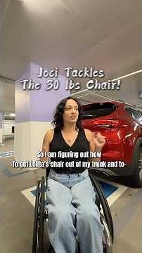 Joci Unloading the 30 pound Wheelchair!