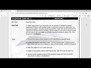 Speaking OET Roleplay Card