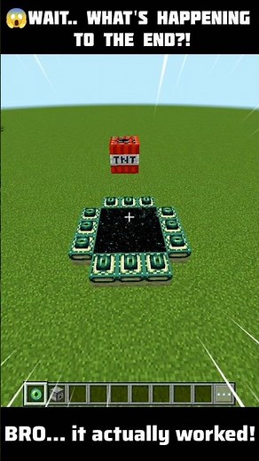 I Sent Infinite TNT into the End Portal... Then This Happened 😳💥 #minecraft #shorts