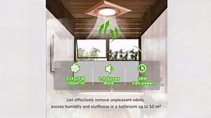 Bathroom Exhaust Fan with LED Light Vent Fans for Ceiling,Ventilation Fan Light Combo 374 CFM 1.2 Sones Quiet for Bathroom Shower Restroom Farmhouse - Single Color Light