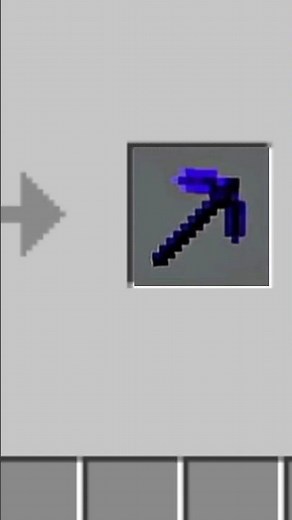 how to crafting a infinity pickaxe moment #minecraft #mcpe #shorts
