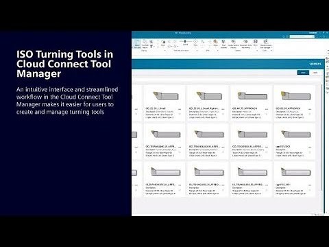 ISO Turning Tool Support in NX CAM