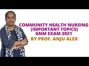 Community Health Nursing II Important Topics II GNM EXAM II GNM 3rd Year II