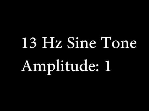 13 Hz Sine Tone Amplitude 1