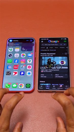 AnotherTech on Instagram: "S25 Ultra Gemini Music vs iPhone 17 Pro Max Siri Shazam #iphone17promax #s25ultra #17promax #galaxys25ultra #iphone"