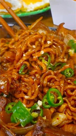 Pork Chili Jjapagetti & Cheetos Chicken 🌶️ #shorts