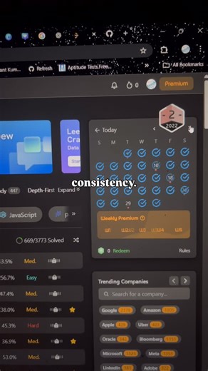 Ayushi Sharma | Coding | Software Engineer on Instagram: "Did you solve your daily DSA problem yet ??? Comment “DSA” & I’ll share with you DSA roadmap & resources 🙌🏻 Consistency can beat your luck. 🍀 Every small effort compounds. 🧱 Keep showing up — that’s how rejections slowly turn into selections. 🤝🏻 Keywords: data structures, algorithms, coding, tech, interviews, tech interviews, data structures and algorithms, google, Microsoft, Amazon, uber, software engineer, coding life, work life b