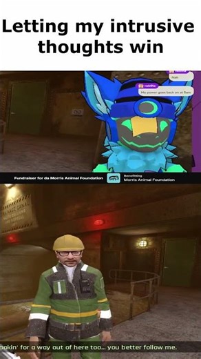 No head, thoughts empty moment #furry #shorts #vtuber #vtuberfunnymoments #furrymemes