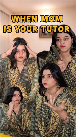 When Mom Becomes Your Tutor 😭📚 | Every Indian Student Can Relate #shorts