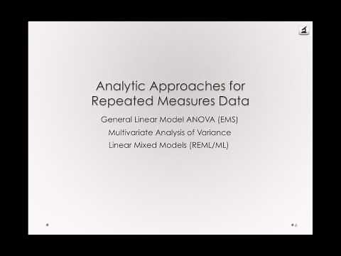 Introduction to Repeated Measures Designs and the One Factor Repeated Measures Model (Module 2 8 1)