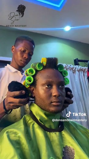 Final Roller Set for Natural Hair by Jeff