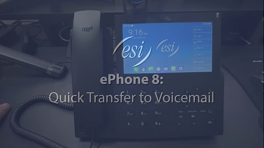 ESI ePhone 8: Quick Transfer to Voicemail - Manual & BLF Key Methods
