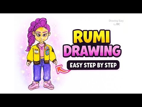 How to draw rumi | Rumi Drawing Easy | K-Pop Demon Hunters Rumi drawing | Anime drawing