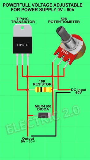 Voltage Adjuster 0V - 60V For Power Supply | Electric 2.0