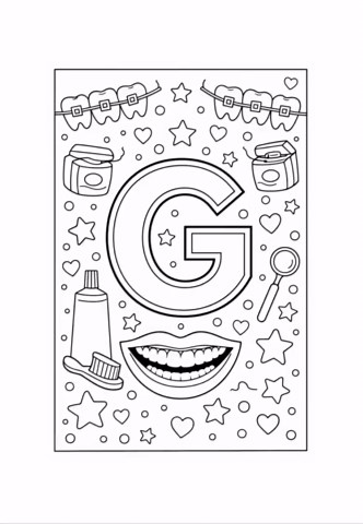 ABC Dental Coloring Pages | Alphabet Tooth Theme Printable for Kids | Preschool Letter Learning - Etsy