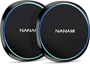 NANAMI Fast Wireless Charger [2 Pack] - Qi Certified Wireless Charging Pad for iPhone 17/17 Pro/17 Pro Max/16/15/14/13/13 Pro/12,10W for Samsung Galaxy S25/S25 Ultra/S24/S24 Ultra/S23/S22, New Airpods