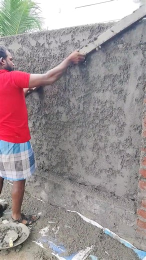 2.7K views | Plaster process  wallplaster process construction  #construction #plaster | The Construction | Facebook