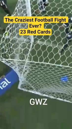The Craziest Football Fight Ever? | 23 Red Cards | #shorts