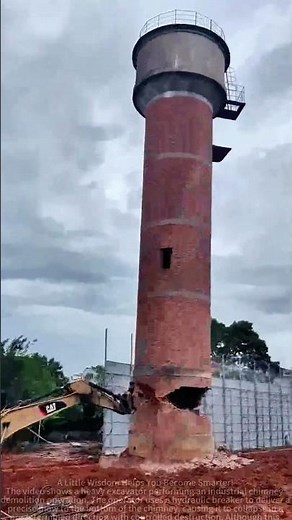 Chimney demolition operation sharing