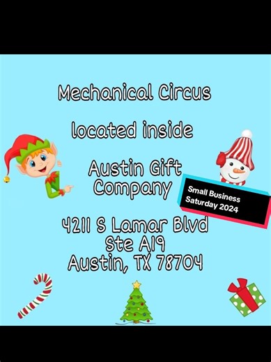 Out shopping for #uniquegifts and want to support several local and small businesses under one roof? Then head over to @Austin Gift Company where you'll find a #variety of #awesome #gifts for #everyone and head on over to the #mechanicalcircus #booth where you'll find #handmadejewelry #artwork and so much #more ! 🎅🏽🤶🏽 🛍🎄🎁 #shoplocalbusiness #supportsmallbusiness #smallbusinesssaturday #supportlocalartists #xmas #Christmas #feliznavidad #austintx #atx #austin #texas