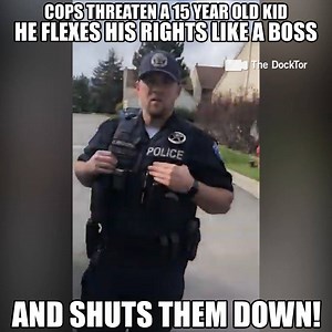 This was AMAZING! This kid sounded like an experienced cop watcher and he is only 15! His dad was illegally detained without a search warrant so he picked up his camera and went to bat! These thugs tried to intimidate him but it didn't work! This video should go mega viral! Footage: @The DockTor Original Video 1: http://bit.ly/2ICyDZZ Original Video 2: http://bit.ly/2AZKcWM (All videos are posted for educational purposes via fair use) | Northern Virginia Cop Block